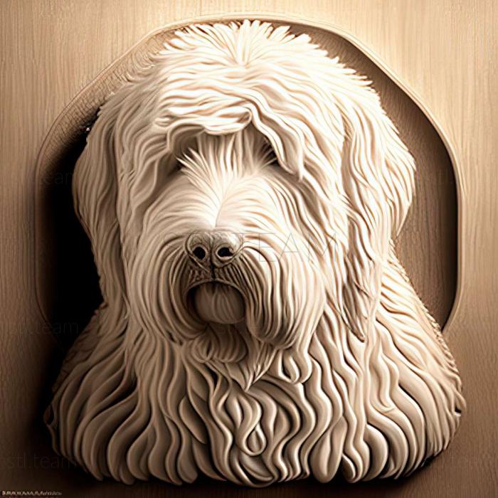 3D model Komondor dog (STL)